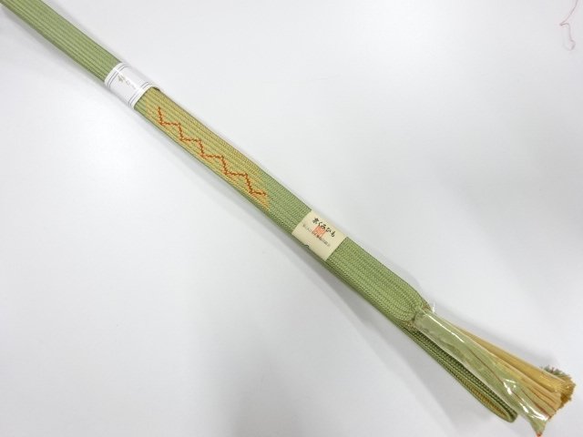 JAPANESE KIMONO / UNUSED KOREI HAND-TIED OBIJIME